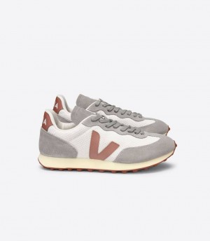 Zapatillas Veja Rio Branco Hexamesh Mujer Gravel Dried-Petal Oxford-Grey | 94562-QNWV