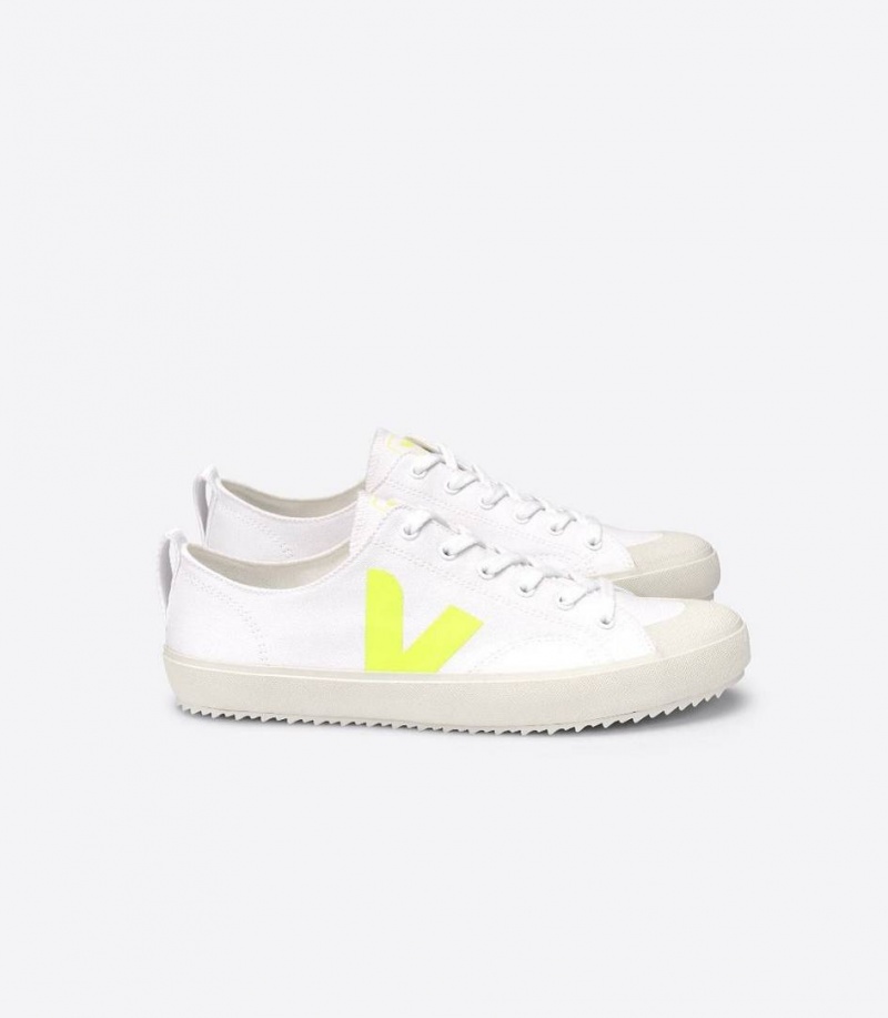 Zapatillas Veja Nova Lona Hombre Blancas | 35807-GNBL