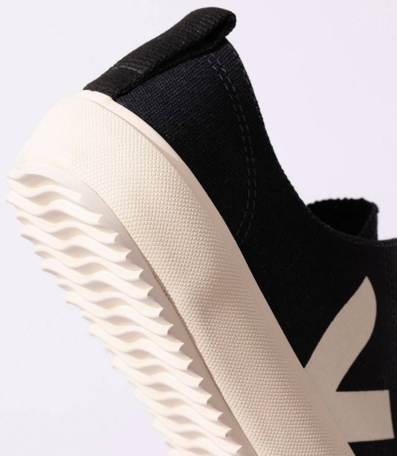 Zapatillas Veja Nova Lona Hombre Negras | 43216-USYG