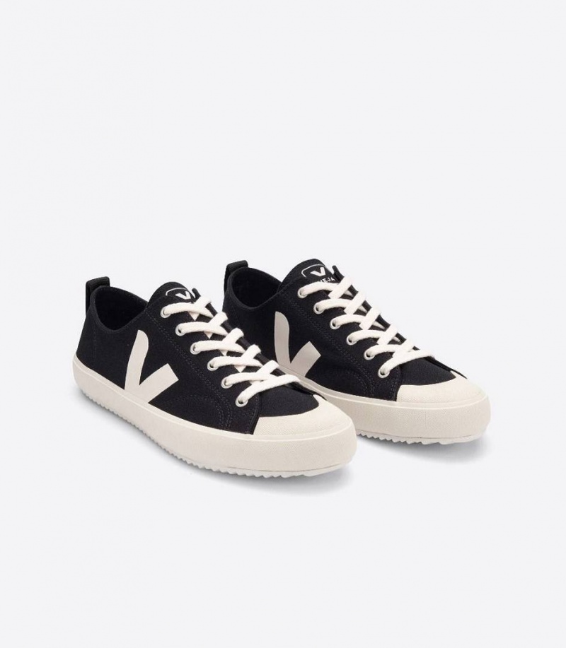 Zapatillas Veja Nova Lona Hombre Negras | 43216-USYG