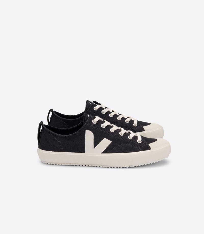 Zapatillas Veja Nova Lona Hombre Negras | 43216-USYG