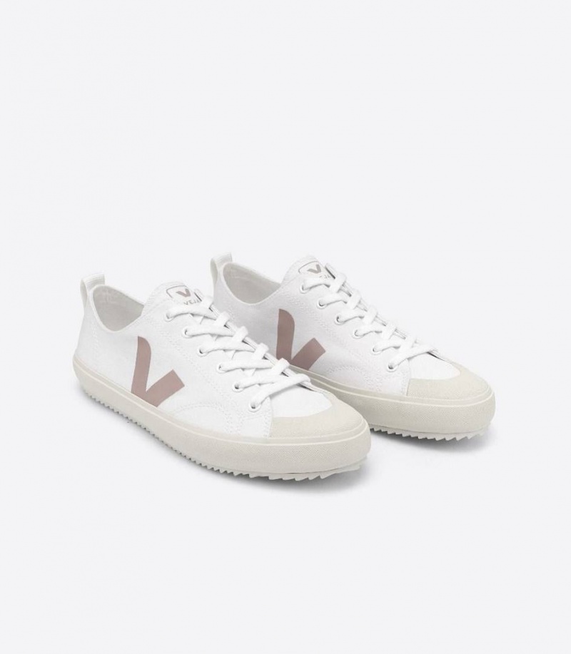 Zapatillas Veja Nova Lona Mujer Blancas | 70512-FXPG