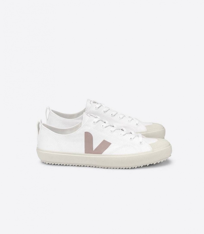 Zapatillas Veja Nova Lona Mujer Blancas | 70512-FXPG