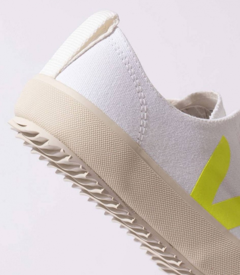 Zapatillas Veja Nova Lona Mujer Blancas | 78345-WYJH