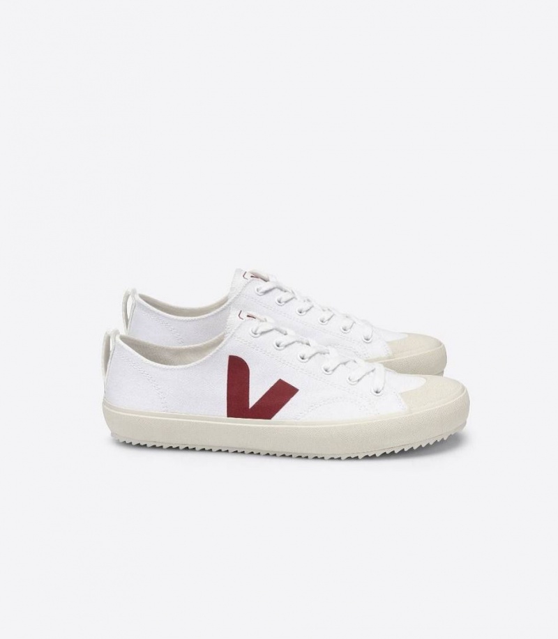 Zapatillas Veja Nova Lona Mujer Blancas | 69031-MESO