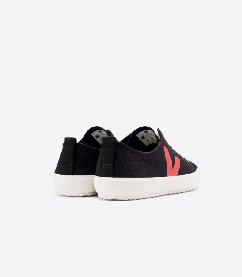 Zapatillas Veja Nova Lona Mujer Negras | 15720-IDXE