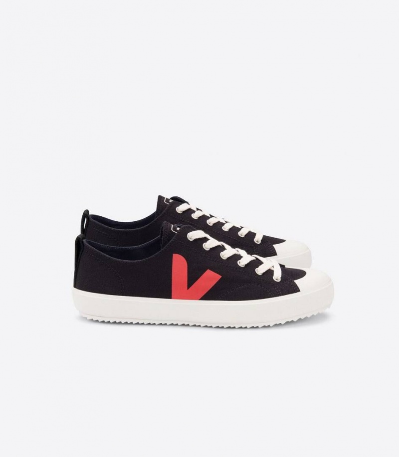Zapatillas Veja Nova Lona Mujer Negras | 15720-IDXE