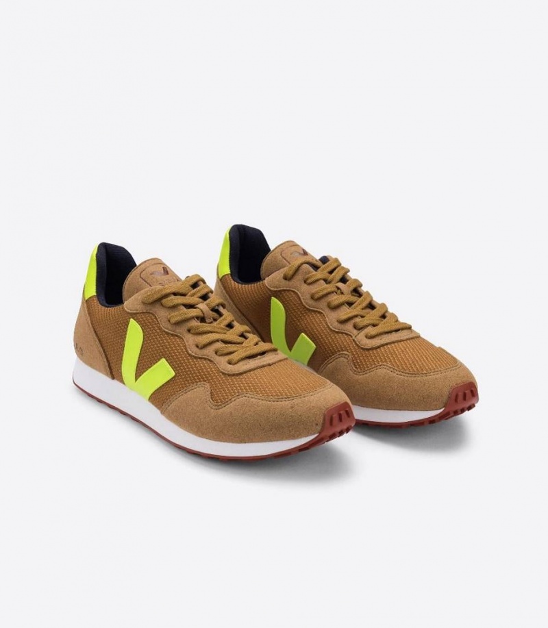 Zapatillas Veja Sdu B-mesh Hombre Tent Jaune Fluo | 20476-XFUL