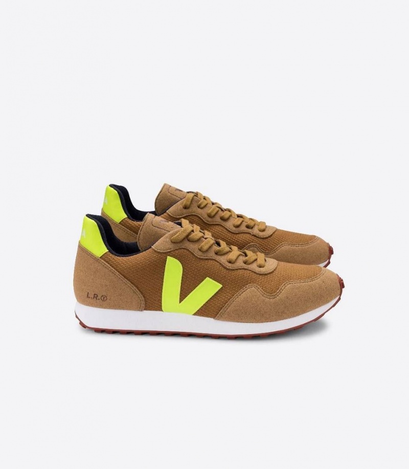 Zapatillas Veja Sdu B-mesh Hombre Tent Jaune Fluo | 20476-XFUL