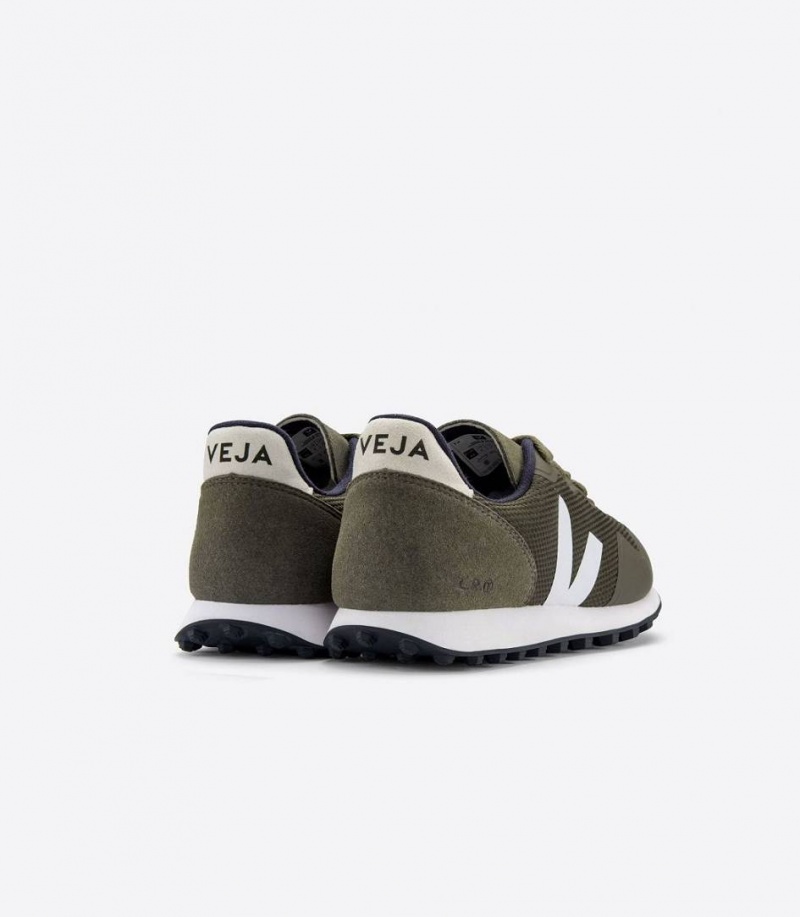 Zapatillas Veja Sdu B-mesh Hombre Verde Oliva Blancas | 46852-VRCE