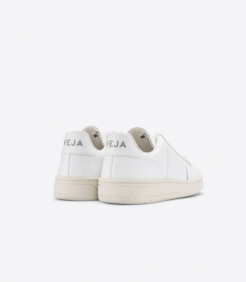 Zapatillas Veja V-12 Cuero Hombre Blancas | 16582-PNWZ