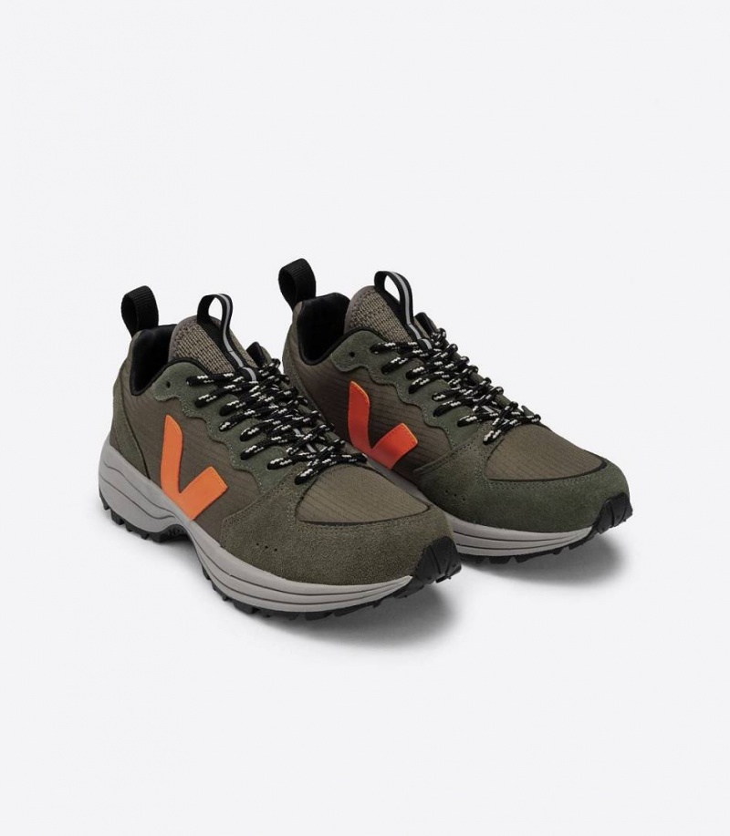Zapatillas Veja Venturi Ripstop Hombre Kaki Neon-Orange | 09237-HFKO