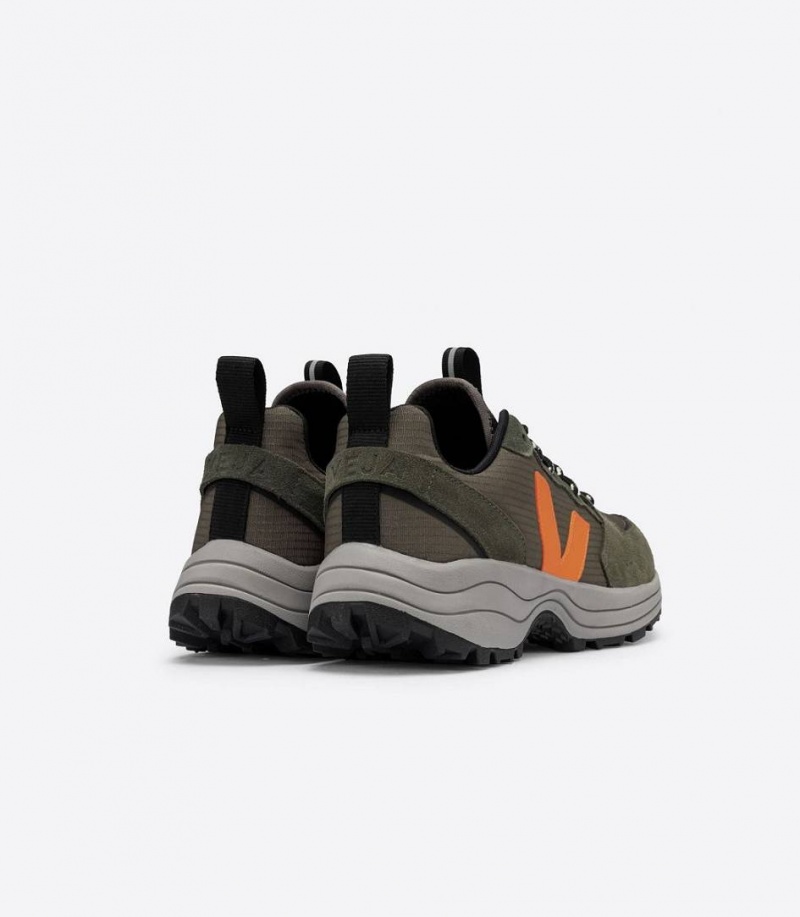 Zapatillas Veja Venturi Ripstop Hombre Kaki Neon-Orange | 09237-HFKO
