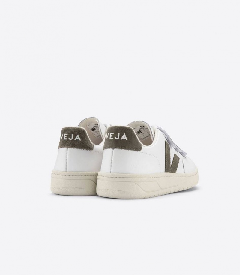 Zapatillas Veja V-lock Cuero Hombre Blancas | 62485-SUVA