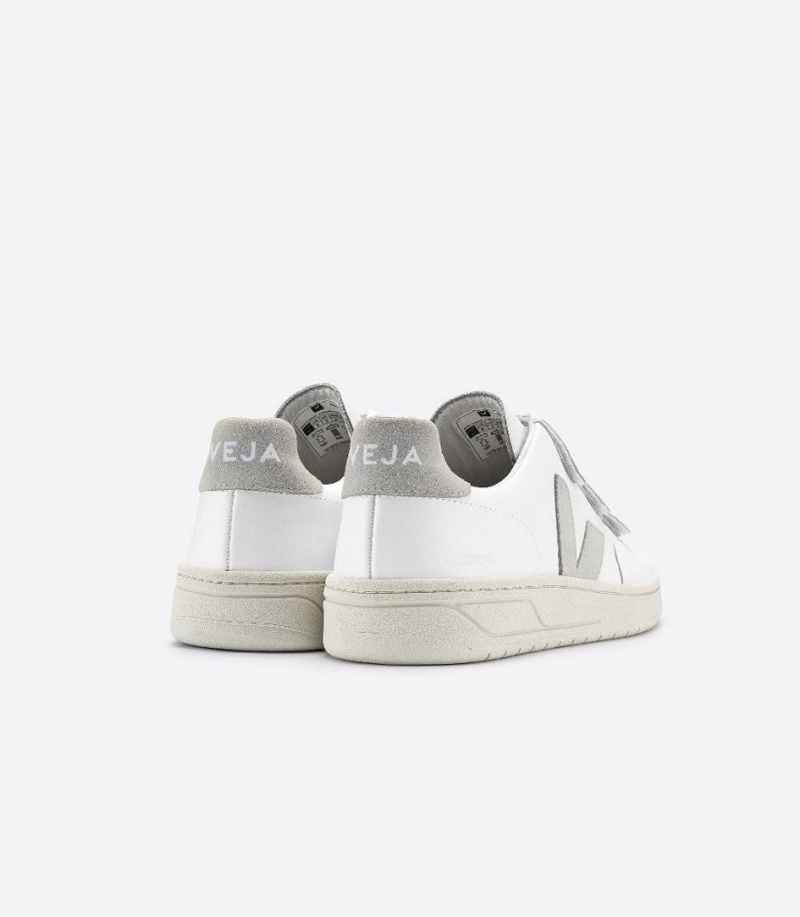Zapatillas Veja V-lock Cuero Mujer Blancas | 93518-WBIY