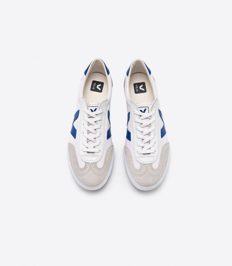 Zapatillas Veja Volley Lona Mujer Blancas Indigo | 72634-LYNG